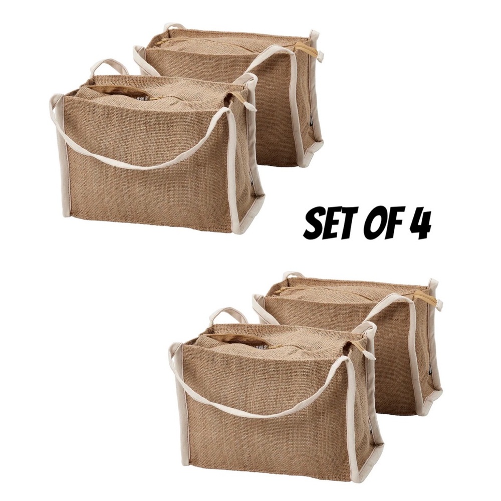 4 Food storage bags, for dry goods, 9.5 qt